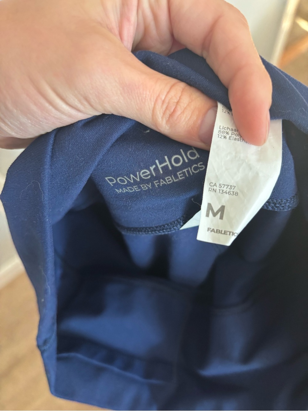 Fabletics PowerHold Deep Navy Leggings